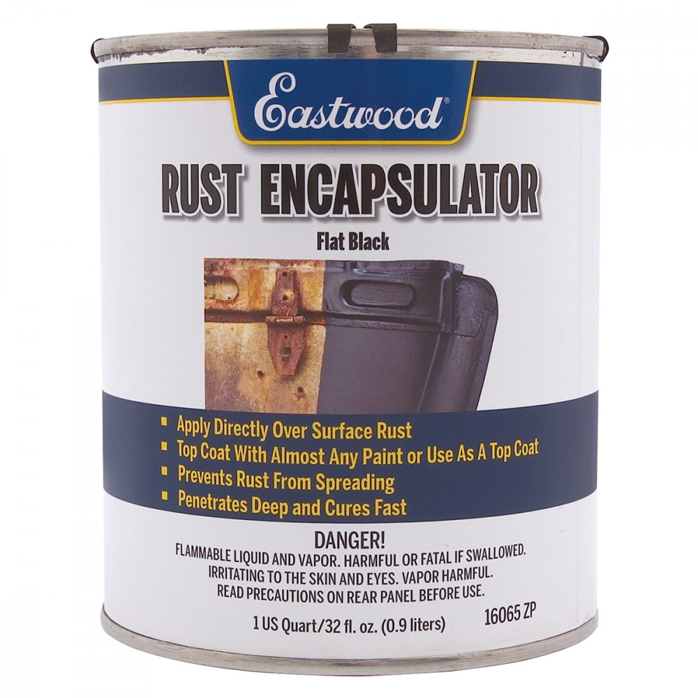 Eastwood Matte Black Rust Encapsulator Plus Quart Long Lasting Durable