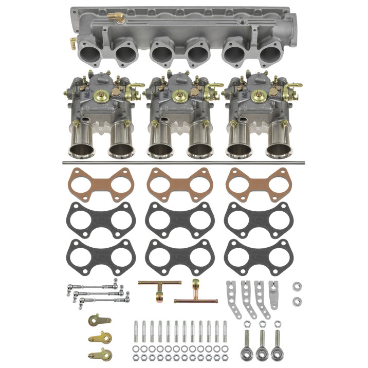 Carburettor Conversion Kit, Triple 40DCOE, including manifold, Weber
