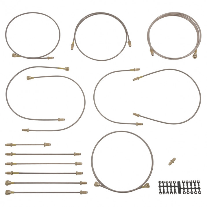 Brake Pipe Kit, copper, RHD only, Automec