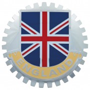 BADGE, England/Union Flag, crénelé