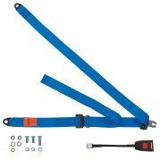 Seat Belt, front, static, lap & diagonal, 30cm, blue, each