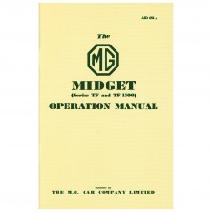 Owners Handbook, MG TF