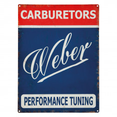 Sign, Weber Carburettors, vintage, metal