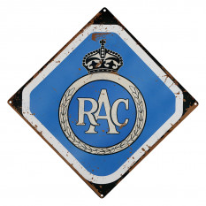 Sign, RAC, vintage, metal