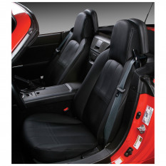 Seat Covers, black premium leatherette