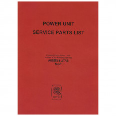 Parts Catalogue, power unit, Factory