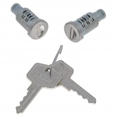 Lock Barrel & Key, set, 2 locks