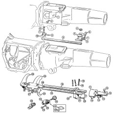 Internal Gearbox: 3 Synchro Non-Overdrive Gear Selector Rods - MGB & MGB GT (1962-67)