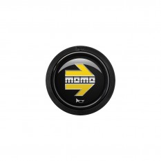 Button, horn, 1 contact, arrow gloss black, MOMO