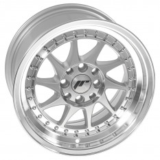 Wheel, JR26, 15" x 8", ET25, silver/polished lip
