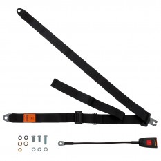 Seat Belt, front, static, lap & diagonal, 45cm, black, each