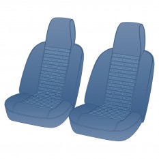Seat Cover Set, vinyl, shadow blue, pair