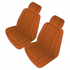 Seat Cover Set, vinyl, new tan, pair