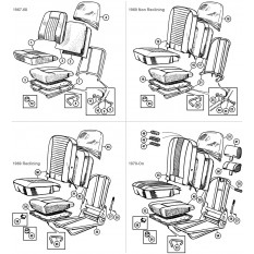 Seats, Frames & Fittings - Sprite & Midget 1275-1500cc (1967-79)