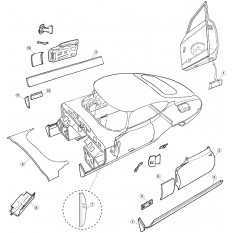 Rear Body Fittings - E-Type Coupe & 2+2 (1961-1971)
