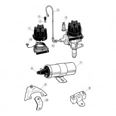 Distributor Accessories, six cylinder - E-Type (1961-1971)