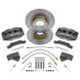 4 Pot Caliper Brake Conversion Kit - Drilled & Slotted