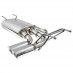 Silencer, exhaust, dual exit, stainless steel, Cobalt