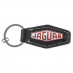 Keyring, Jaguar Heritage Logo, leather, black
